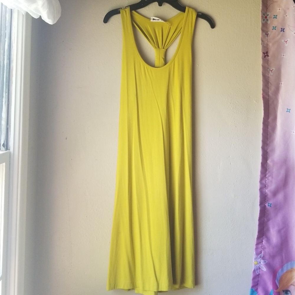 Chartreuse Calvin Klein women's dress